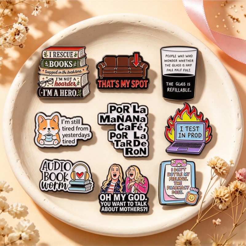 Laptop Accessories & Repair Jagtap Dairy Pimple Nilakh Pimpri Chinchwad Maharashtra - Cute Funny Quote Enamel Pins with