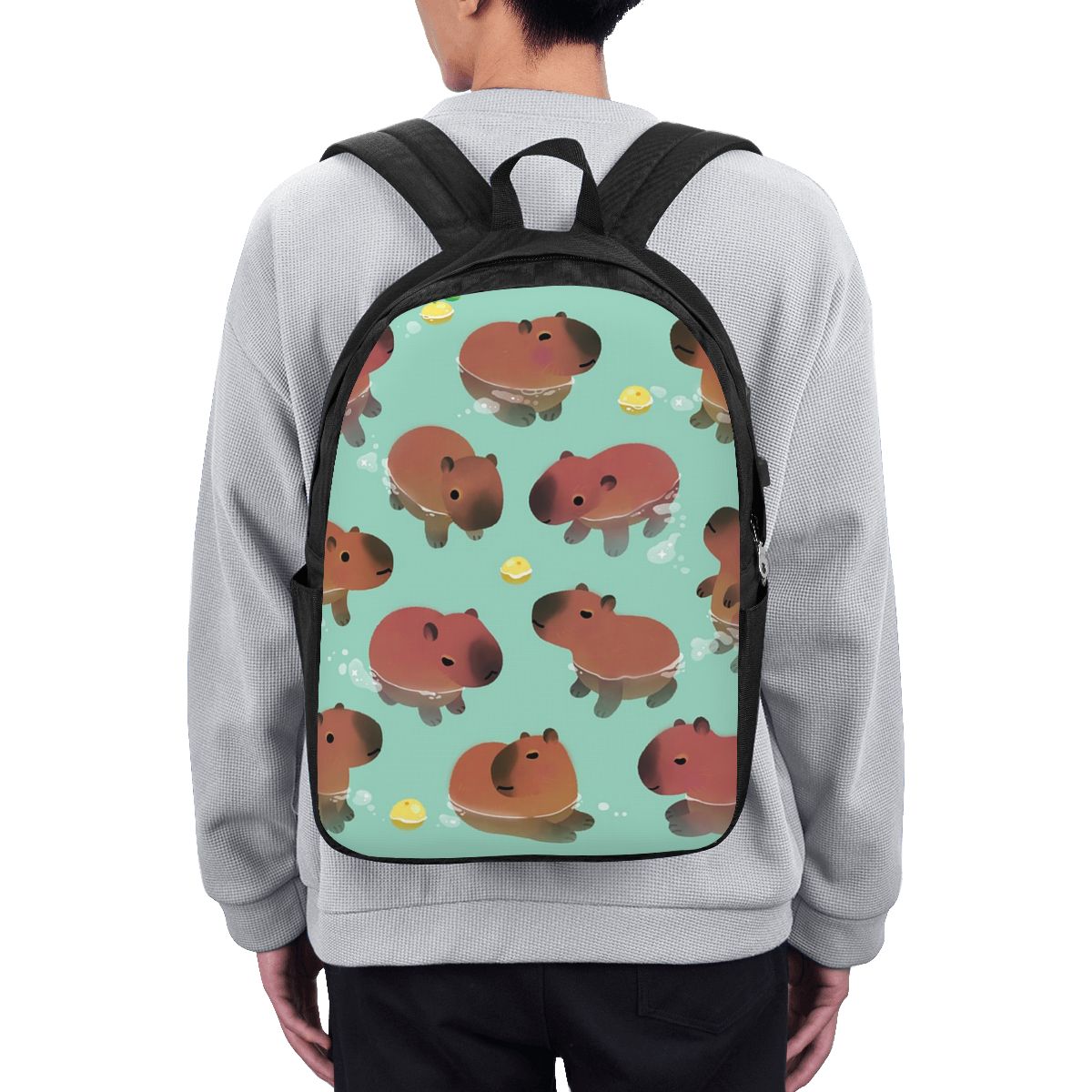 Capybara Animal Pattern Backpa - Laptop Bag ulasan dan harga
