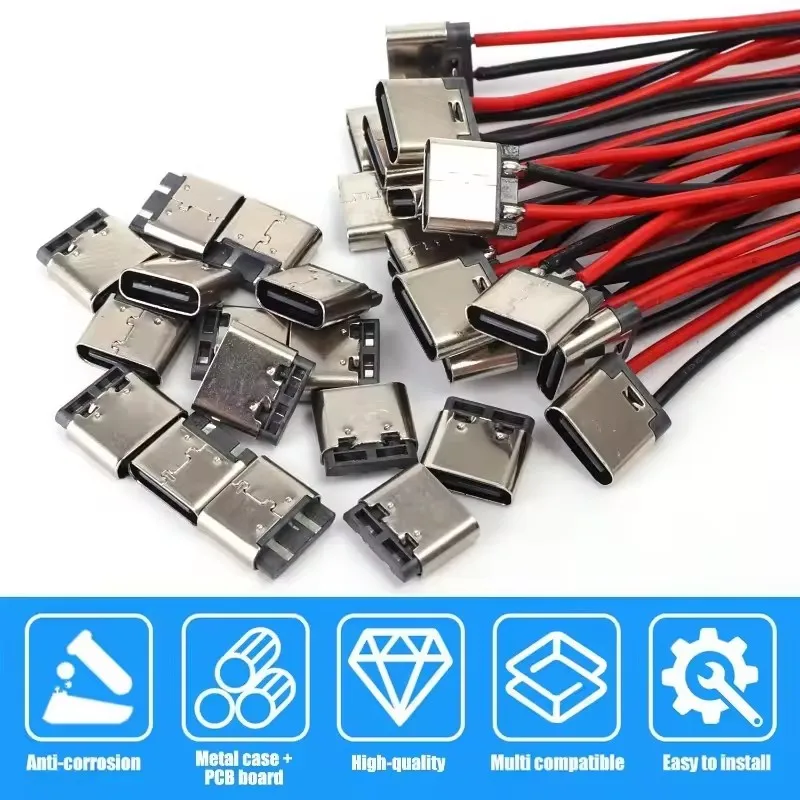 5-20PCS Type-C 2Pin Solder Wir - Usb Hub ulasan dan harga