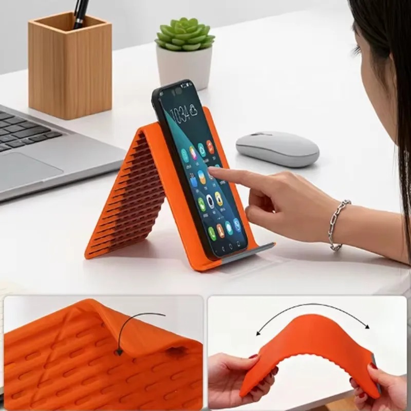 Flexible Foldable Silicone Pho - Laptop Stand ulasan dan harga
