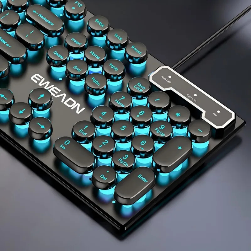 Retro Punk Mechanical Feel Key - Laptop Mouse ulasan dan harga