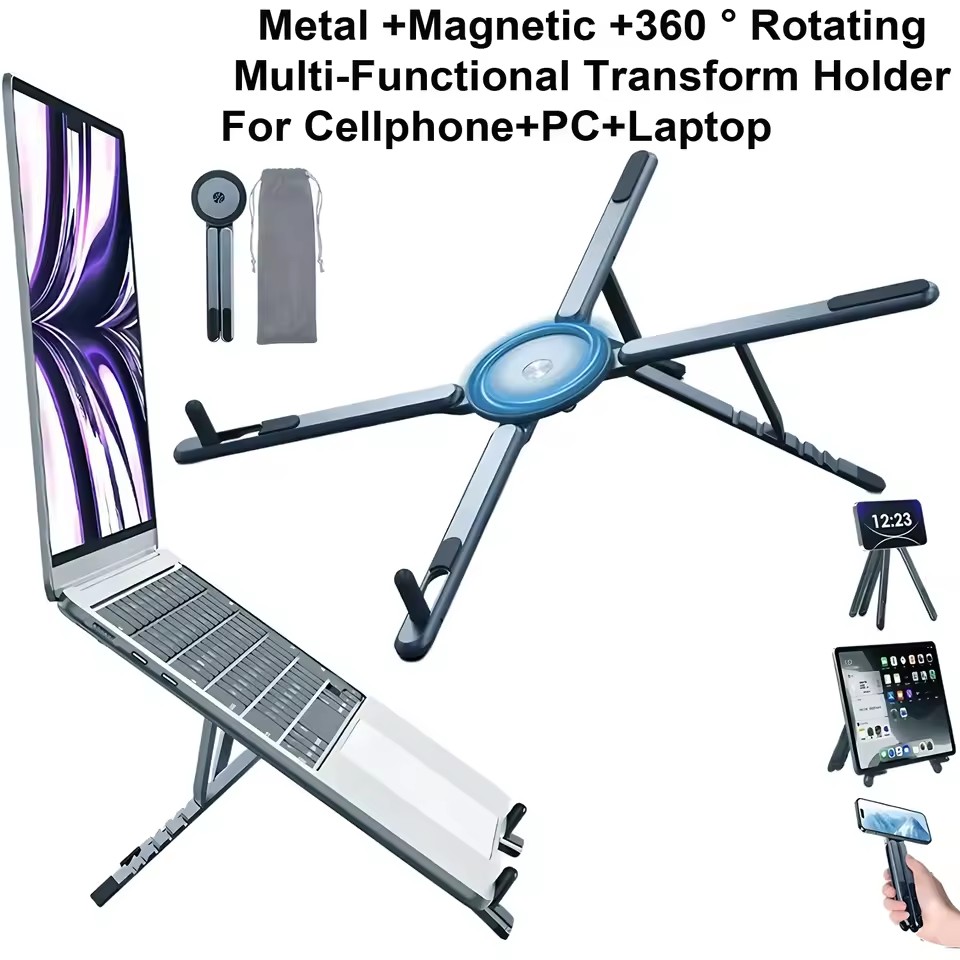 Portable Magnetic Phone Holder - Laptop Stand ulasan dan harga