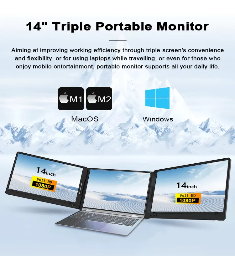 Professional Triple Portable M - Laptop Stand ulasan dan harga