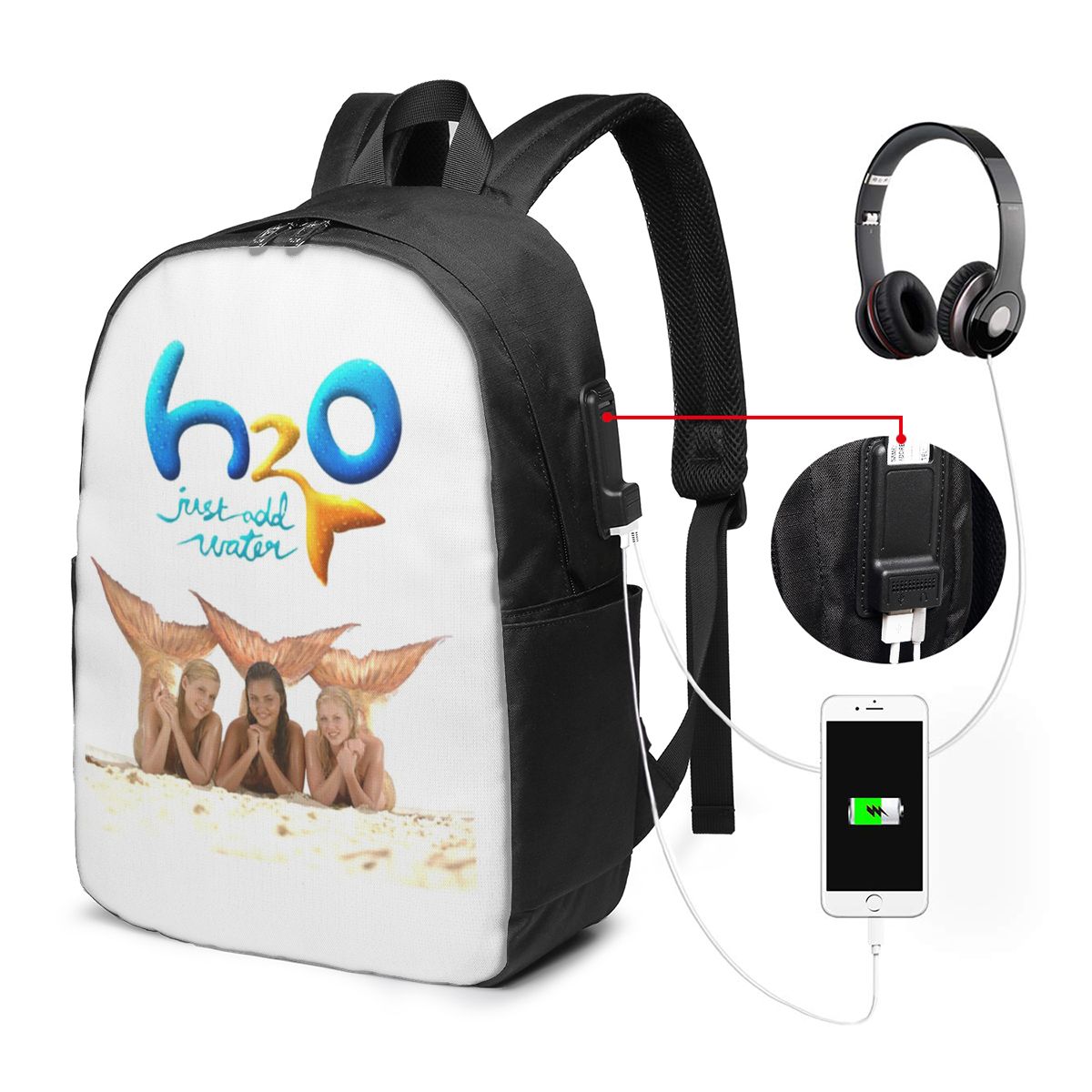 Cartoon Anime H2O Just Add Wat - Laptop Bag ulasan dan harga