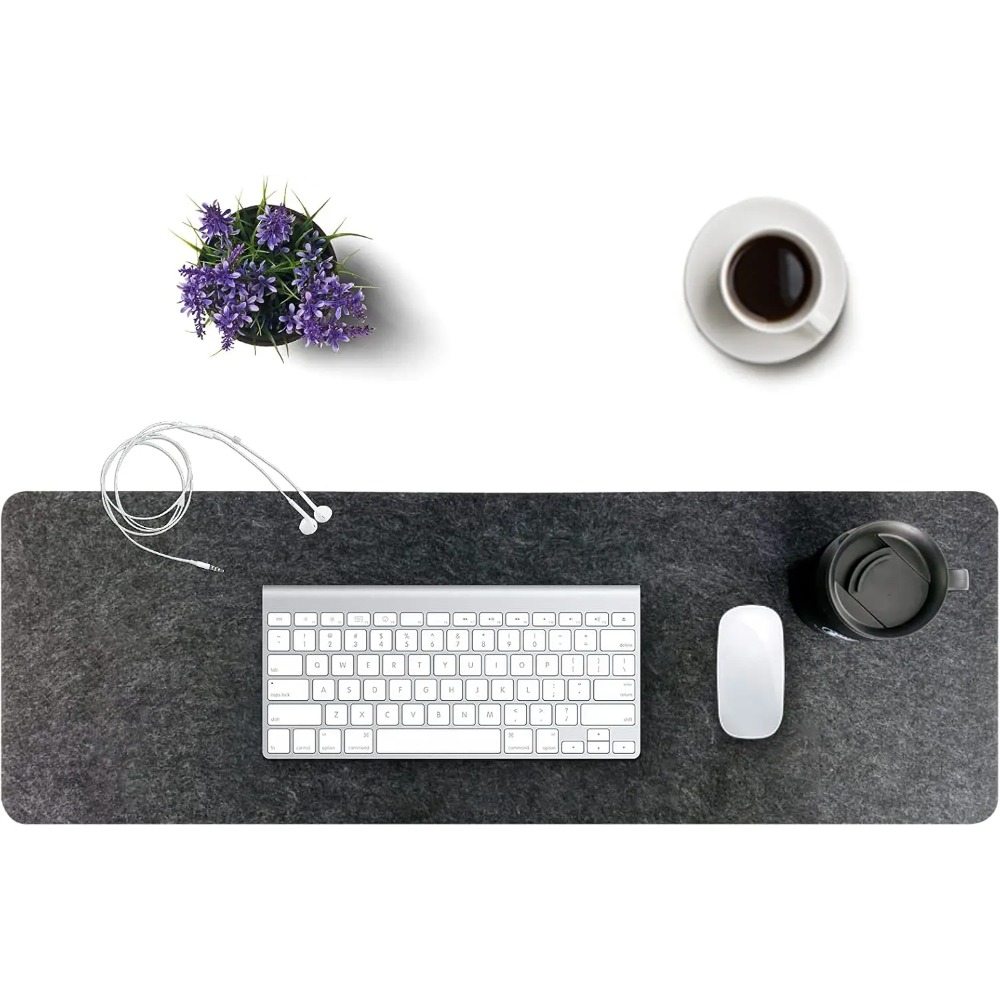 Felt Desk Mat Computer Mat for - Keyboard Cover ulasan dan harga