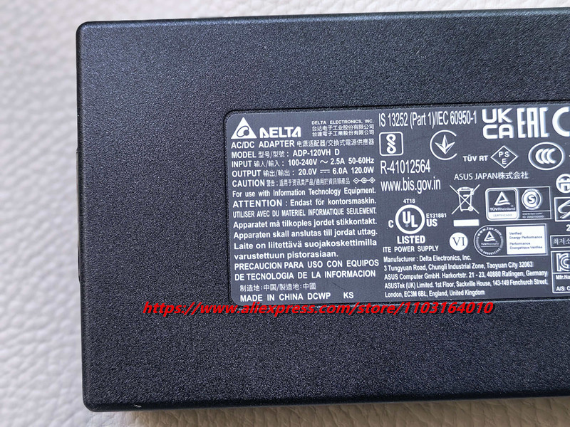 Genuine DELTA ADP-120VH D AC/D - Laptop Charger ulasan dan harga