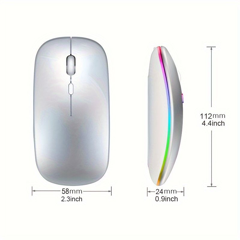 Wireless Mouse RGB Rechargeabl - Laptop Mouse ulasan dan harga