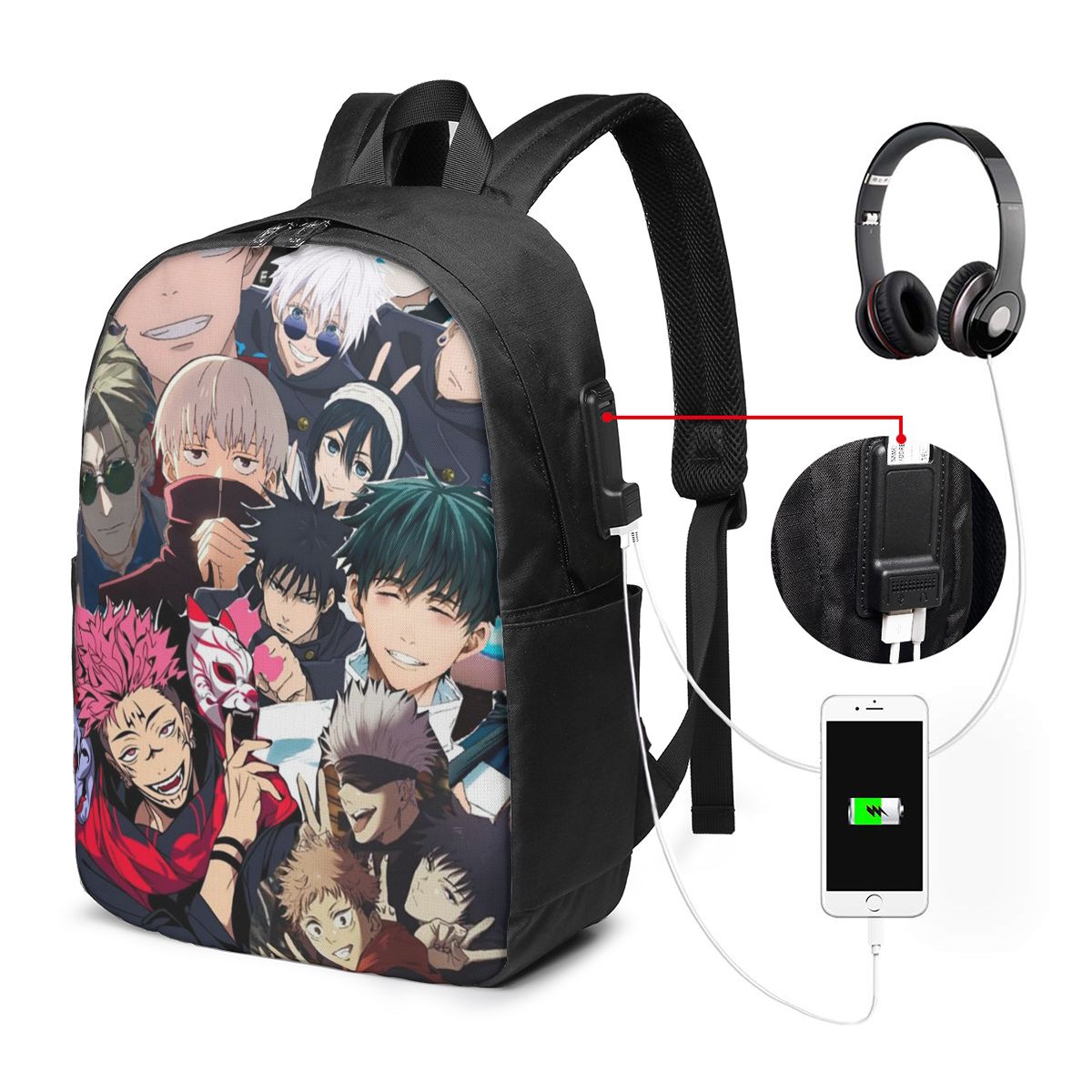 Megumi Besto Friendo Jujutsu K - Laptop Bag ulasan dan harga