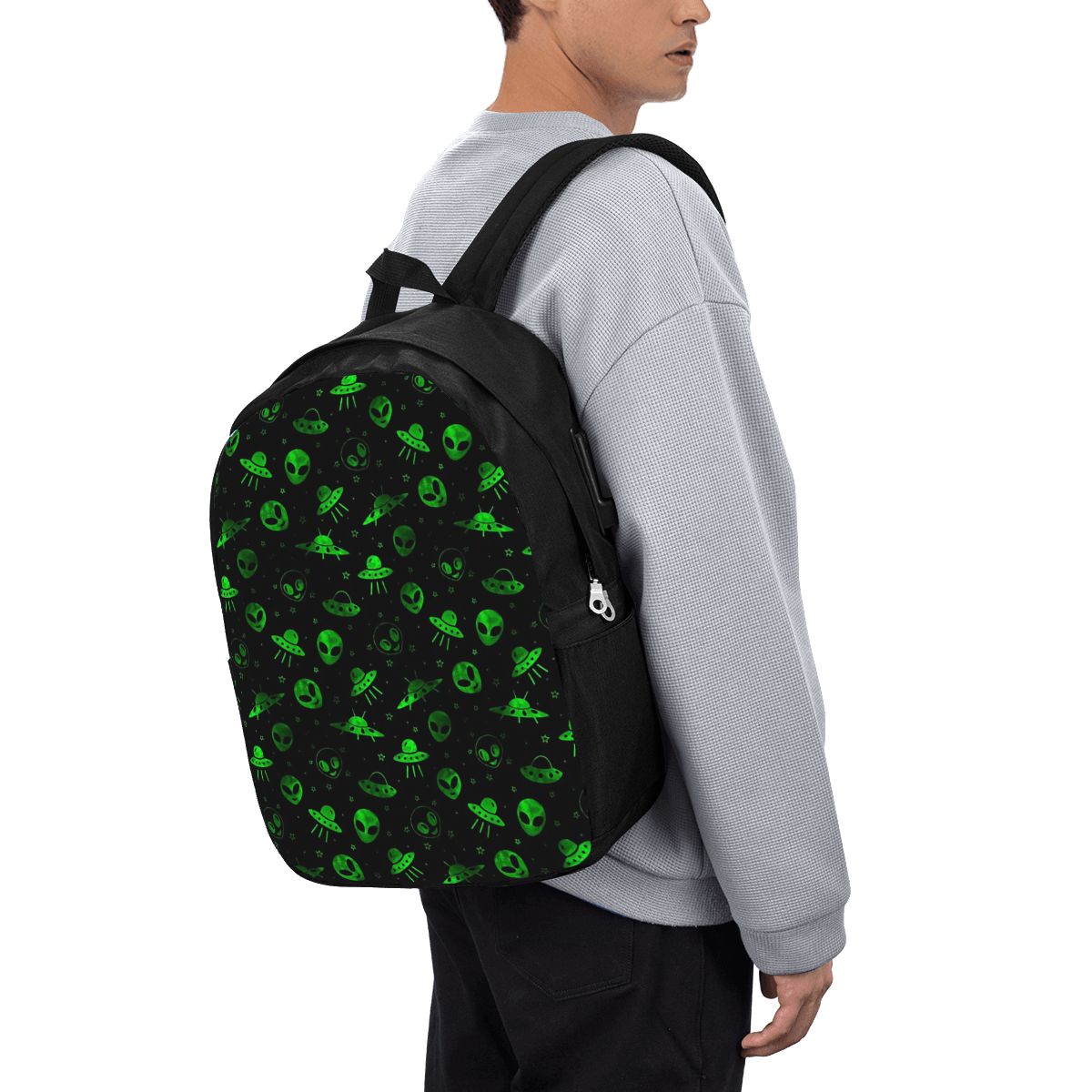Aliens And UFOs Pattern Backpa - Laptop Bag ulasan dan harga