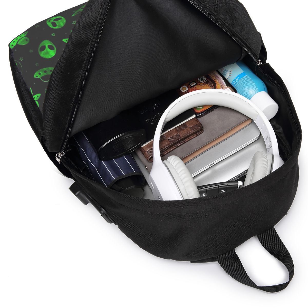 Aliens And UFOs Pattern Backpa - Laptop Bag ulasan dan harga