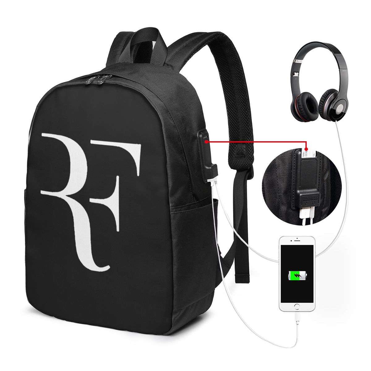 Roger Federer Backpack Travel  - Laptop Original Accessories ulasan dan harga