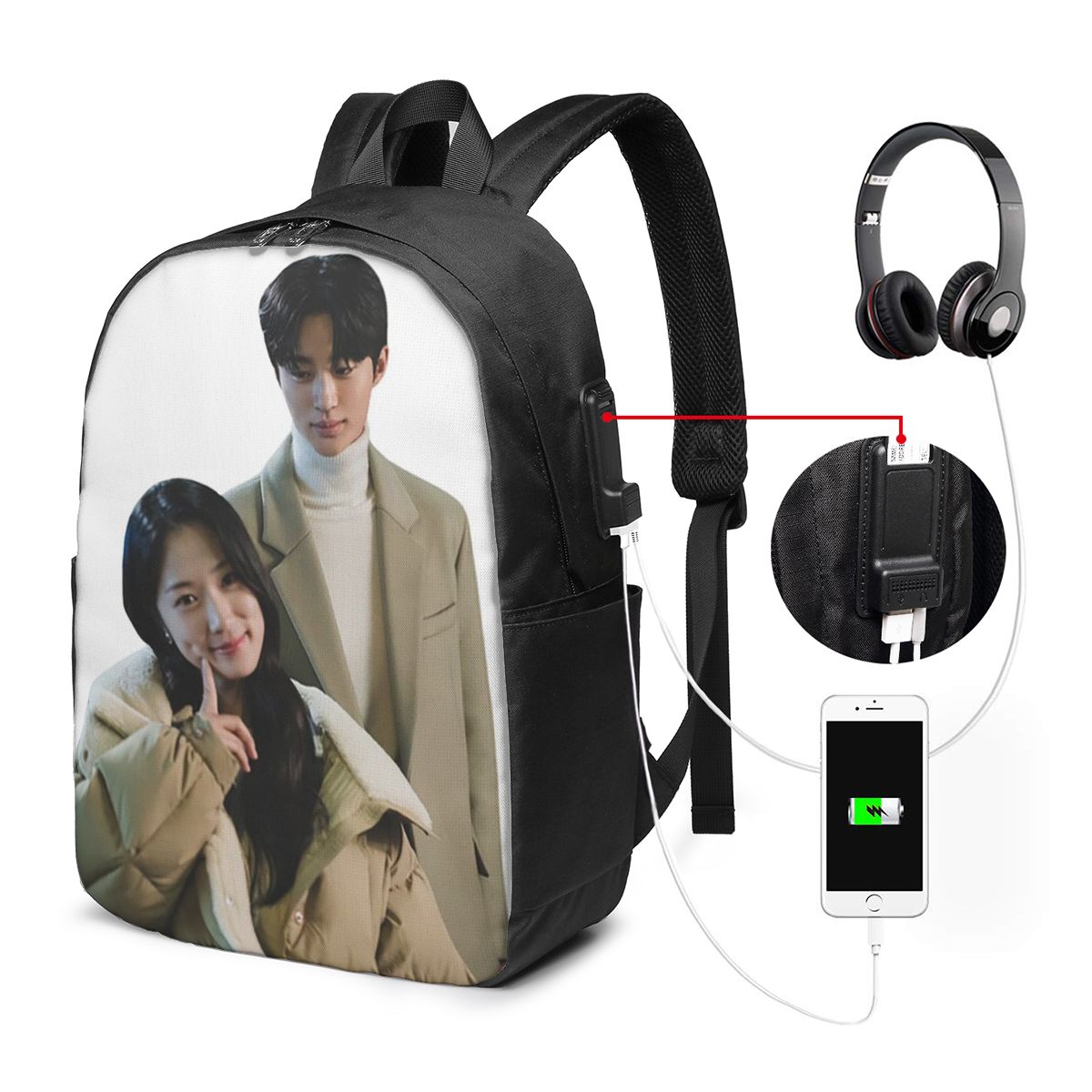 Lovely Runner Kdrama Fanart Ba - Laptop Bag ulasan dan harga