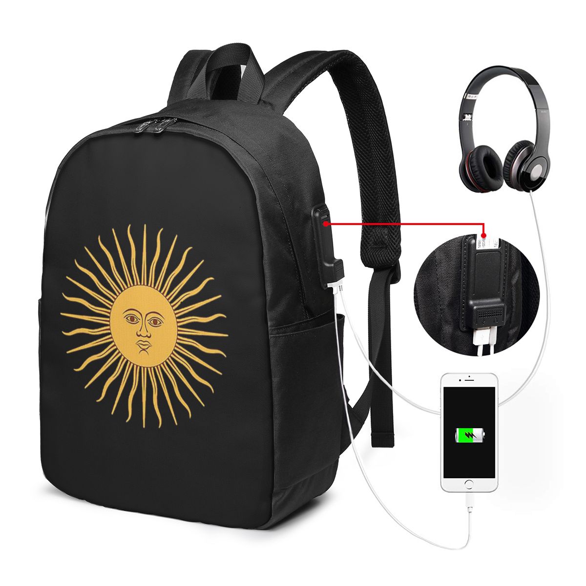 Sun Of May Flag Of Argentina B - Laptop Bag ulasan dan harga