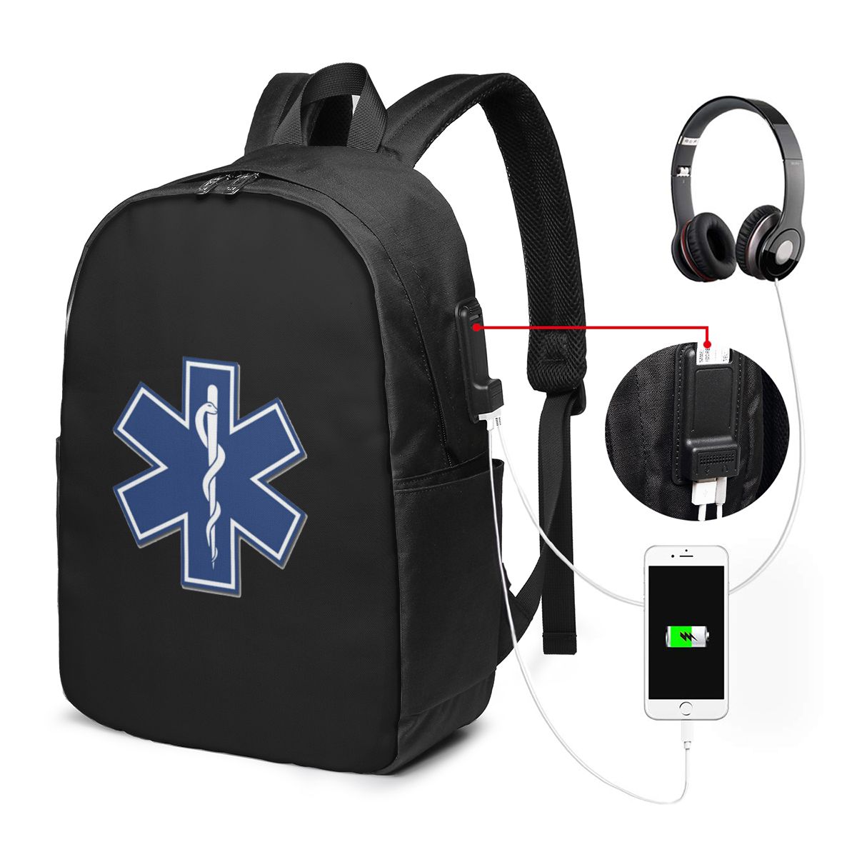 EMT Star Of Life Emergency Med - Laptop Bag ulasan dan harga